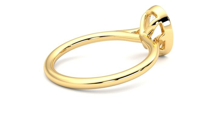 Taylor & Hart Finch Oval Engagement Ring 360 degree image 12