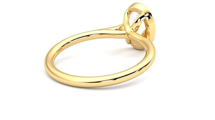 Taylor & Hart Finch Oval Engagement Ring 360 degree image 13