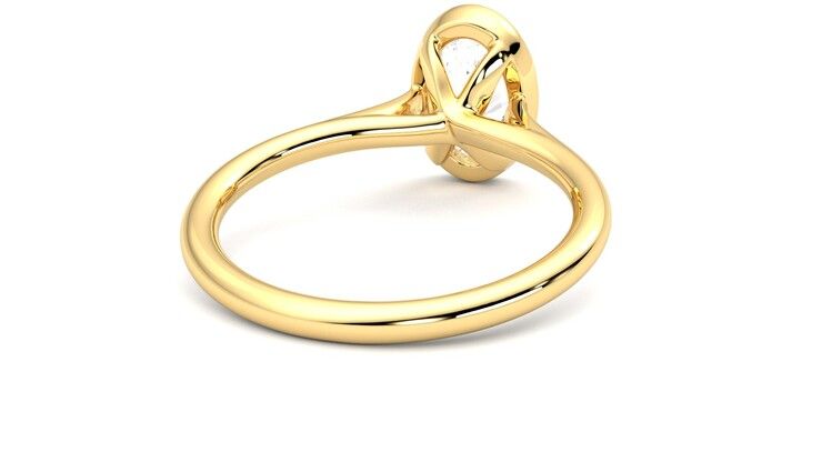 Taylor & Hart Finch Oval Engagement Ring 360 degree image 14