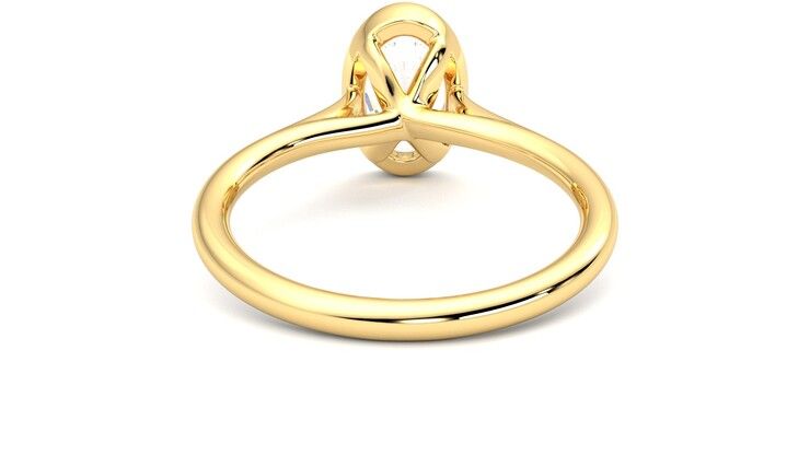 Taylor & Hart Finch Oval Engagement Ring 360 degree image 15