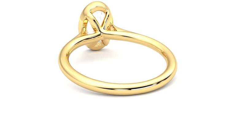 Taylor & Hart Finch Oval Engagement Ring 360 degree image 16