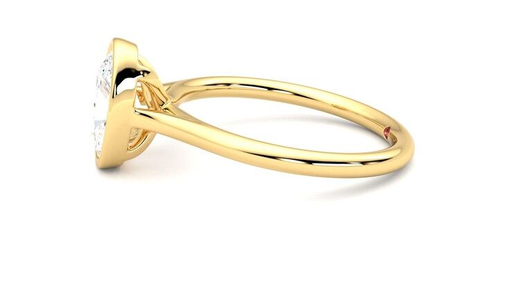 Taylor & Hart Finch Oval Engagement Ring 360 degree image 21