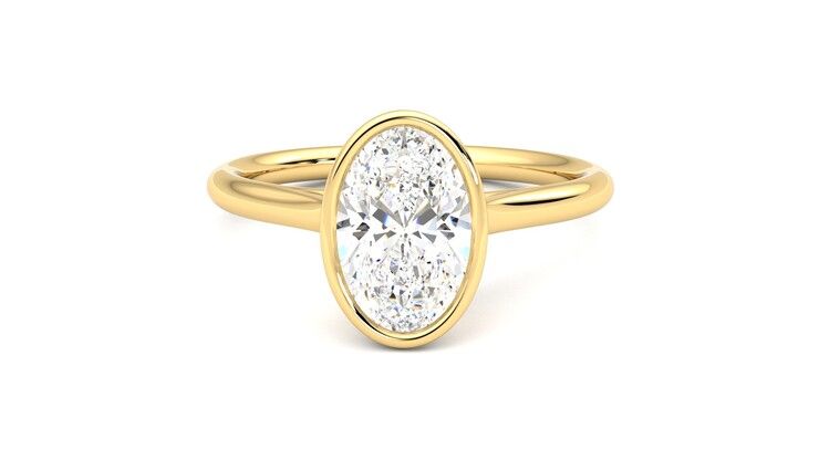 Taylor & Hart Finch Oval Engagement Ring 360 degree image 29