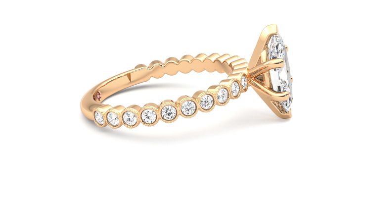 Taylor & Hart Flourish Marquise Engagement Ring 360 degree image 9