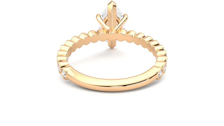 Taylor & Hart Flourish Marquise Engagement Ring 360 degree image 15
