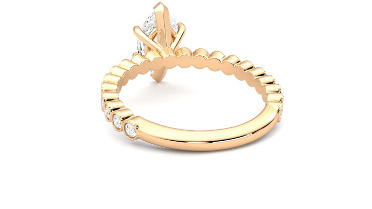 Taylor & Hart Flourish Marquise Engagement Ring 360 degree image 16