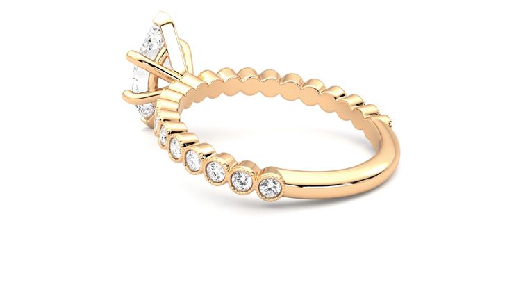 Taylor & Hart Flourish Marquise Engagement Ring 360 degree image 18