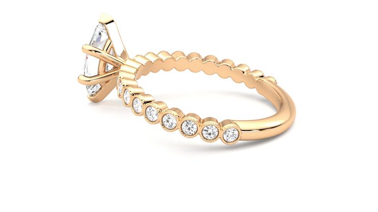 Taylor & Hart Flourish Marquise Engagement Ring 360 degree image 19