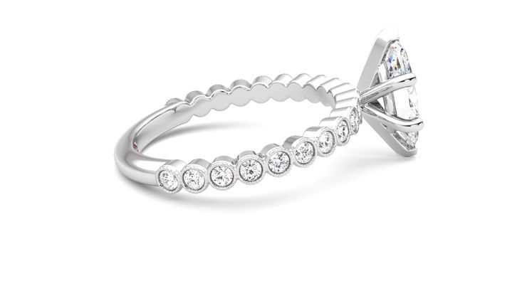 Taylor & Hart Flourish Marquise Engagement Ring 360 degree image 10