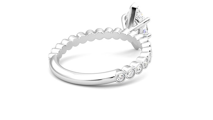 Taylor & Hart Flourish Marquise Engagement Ring 360 degree image 13