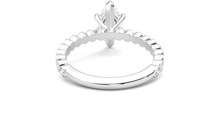 Taylor & Hart Flourish Marquise Engagement Ring 360 degree image 15