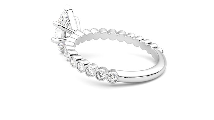 Taylor & Hart Flourish Marquise Engagement Ring 360 degree image 18