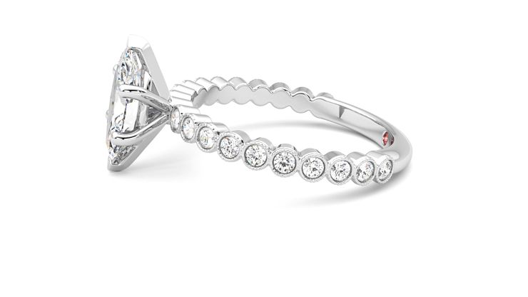 Taylor & Hart Flourish Marquise Engagement Ring 360 degree image 21