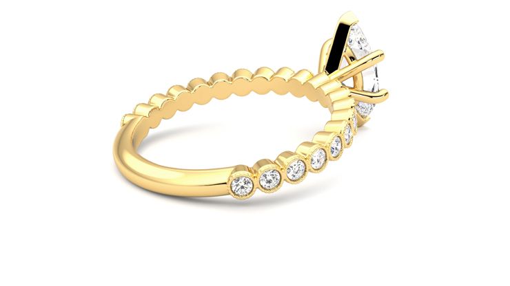Taylor & Hart Flourish Marquise Engagement Ring 360 degree image 12