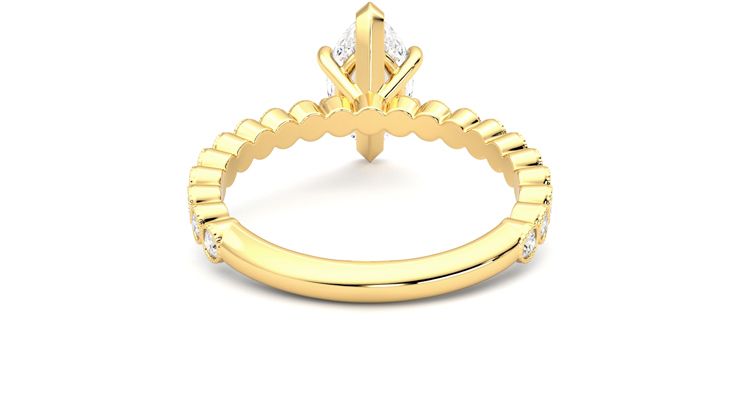 Taylor & Hart Flourish Marquise Engagement Ring 360 degree image 15