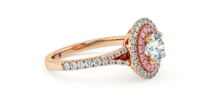 Taylor & Hart Genesis Round Engagement Ring 360 degree image 5