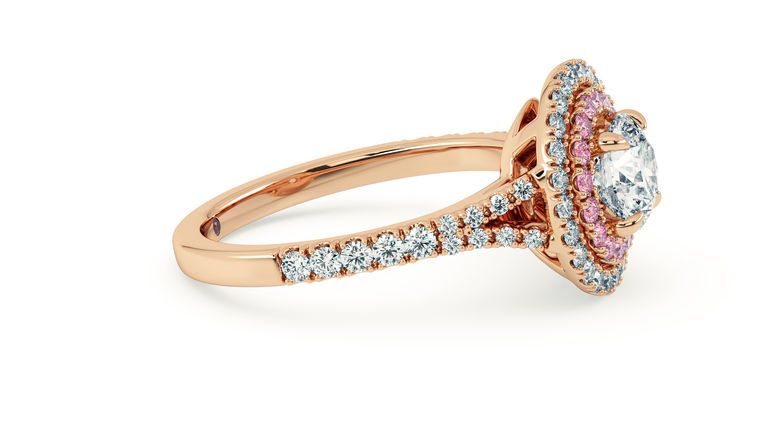 Taylor & Hart Genesis Round Engagement Ring 360 degree image 6