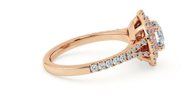 Taylor & Hart Genesis Round Engagement Ring 360 degree image 8