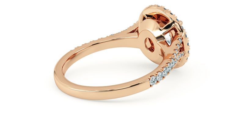 Taylor & Hart Genesis Round Engagement Ring 360 degree image 11