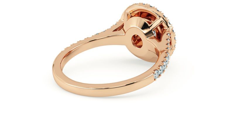 Taylor & Hart Genesis Round Engagement Ring 360 degree image 12