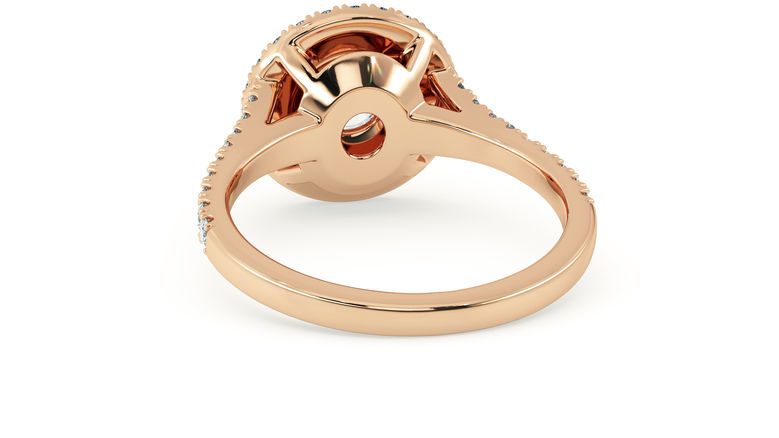 Taylor & Hart Genesis Round Engagement Ring 360 degree image 16