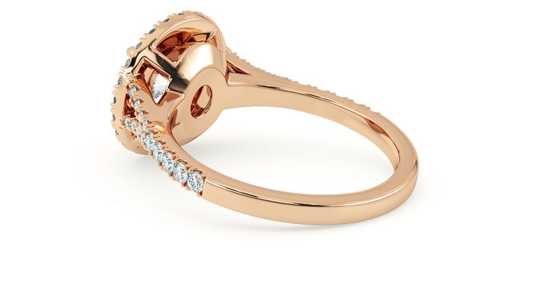 Taylor & Hart Genesis Round Engagement Ring 360 degree image 19