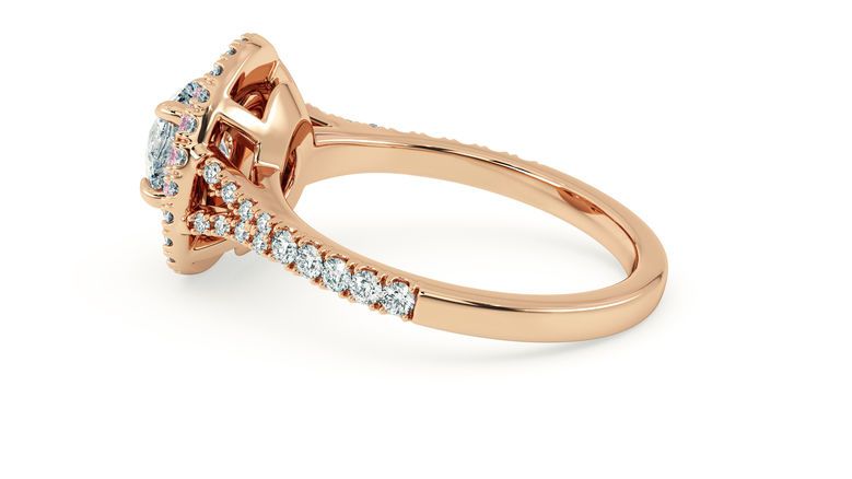 Taylor & Hart Genesis Round Engagement Ring 360 degree image 21