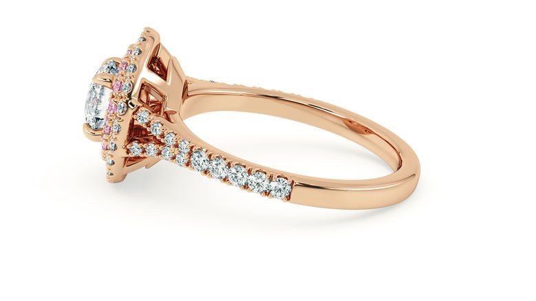 Taylor & Hart Genesis Round Engagement Ring 360 degree image 22
