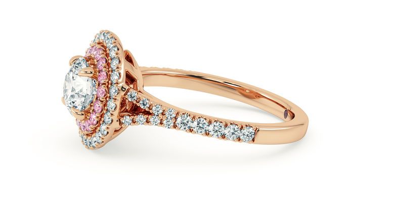 Taylor & Hart Genesis Round Engagement Ring 360 degree image 24