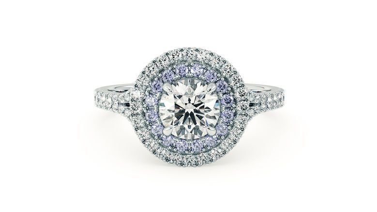 Taylor & Hart Genesis Round Engagement Ring 360 degree image 0