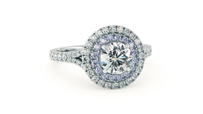 Taylor & Hart Genesis Round Engagement Ring 360 degree image 1