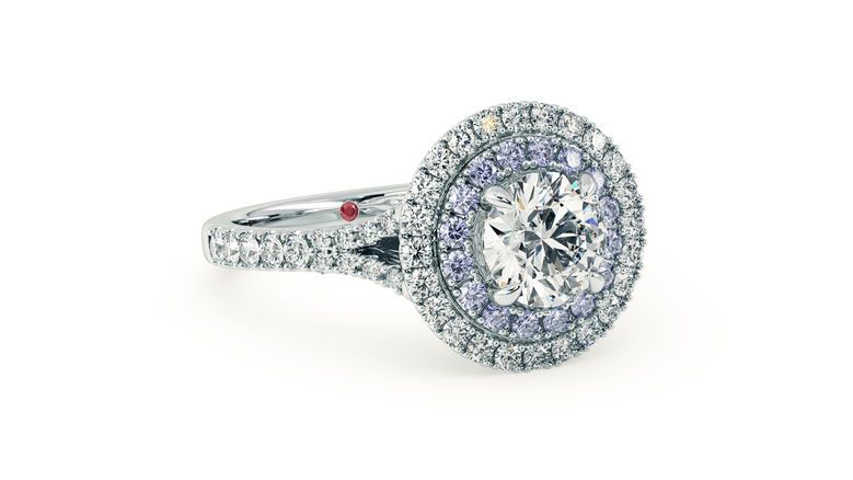 Taylor & Hart Genesis Round Engagement Ring 360 degree image 2