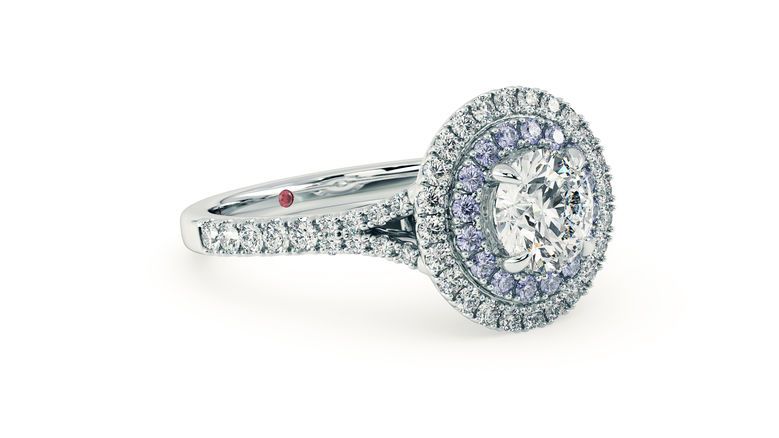 Taylor & Hart Genesis Round Engagement Ring 360 degree image 3