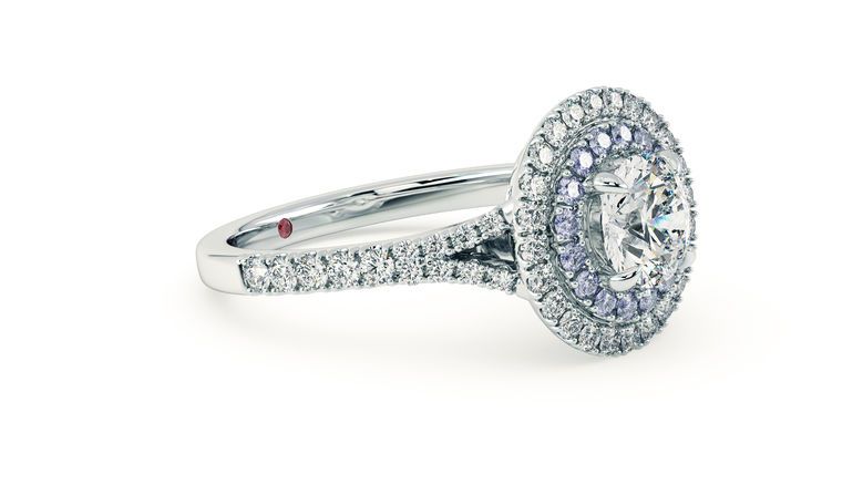 Taylor & Hart Genesis Round Engagement Ring 360 degree image 4