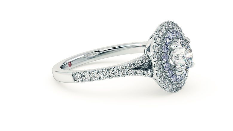 Taylor & Hart Genesis Round Engagement Ring 360 degree image 5
