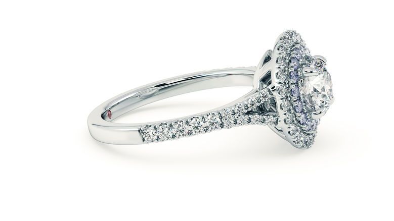 Taylor & Hart Genesis Round Engagement Ring 360 degree image 6