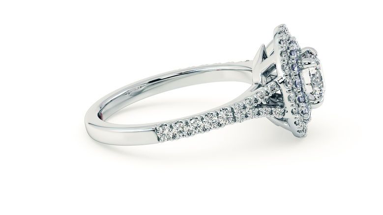 Taylor & Hart Genesis Round Engagement Ring 360 degree image 7