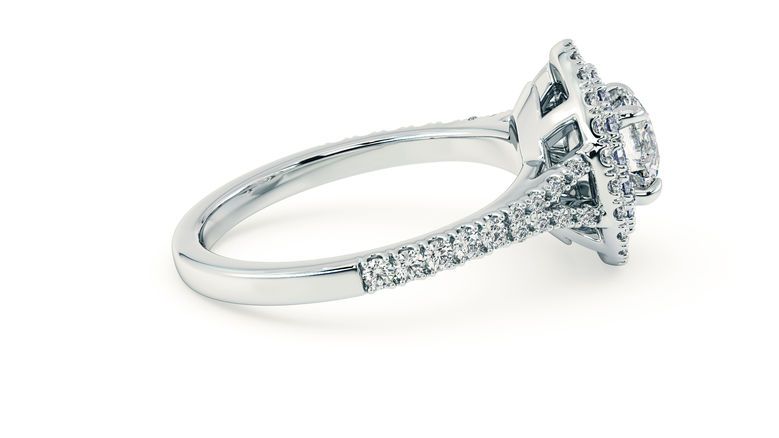 Taylor & Hart Genesis Round Engagement Ring 360 degree image 8