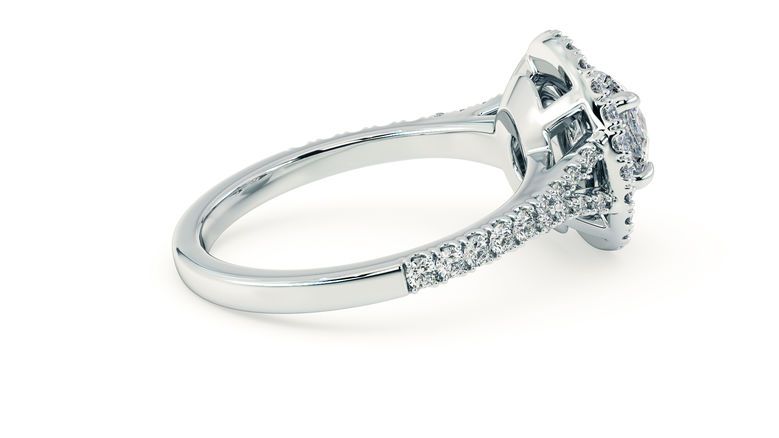 Taylor & Hart Genesis Round Engagement Ring 360 degree image 9