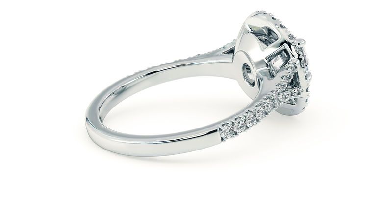 Taylor & Hart Genesis Round Engagement Ring 360 degree image 10