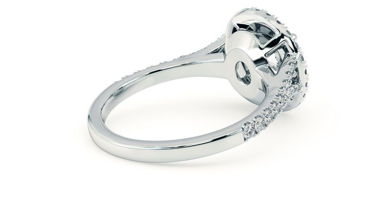 Taylor & Hart Genesis Round Engagement Ring 360 degree image 11