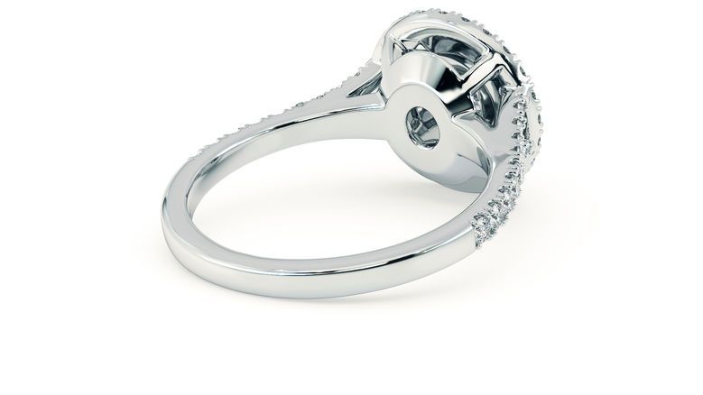 Taylor & Hart Genesis Round Engagement Ring 360 degree image 12