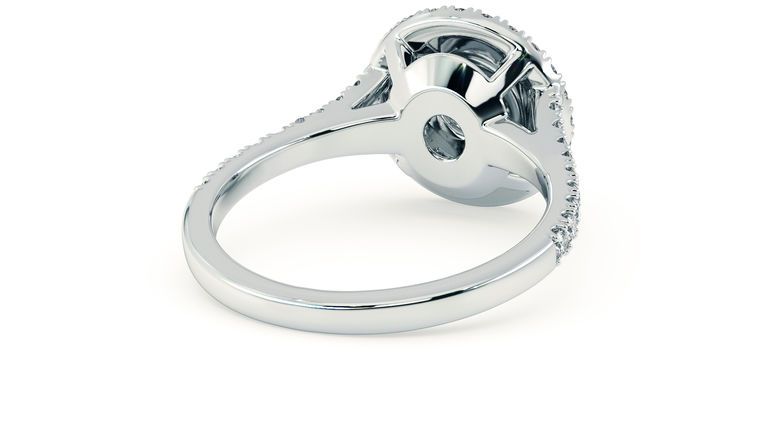 Taylor & Hart Genesis Round Engagement Ring 360 degree image 13