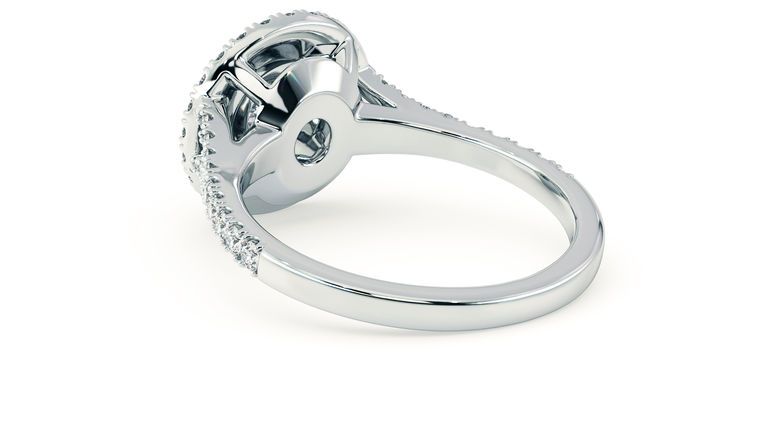 Taylor & Hart Genesis Round Engagement Ring 360 degree image 18