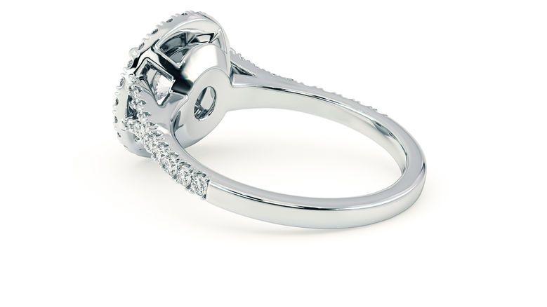Taylor & Hart Genesis Round Engagement Ring 360 degree image 19