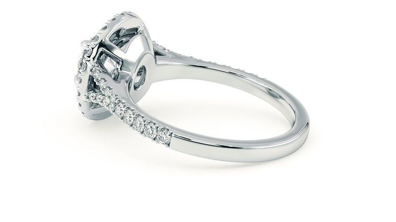 Taylor & Hart Genesis Round Engagement Ring 360 degree image 20
