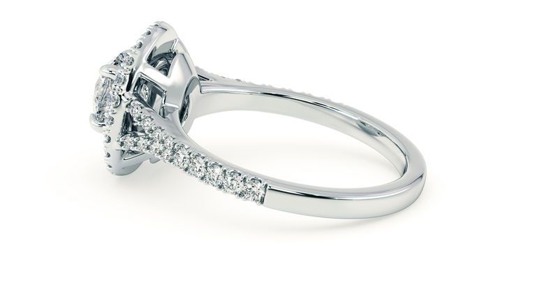 Taylor & Hart Genesis Round Engagement Ring 360 degree image 21