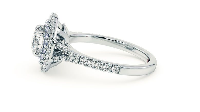 Taylor & Hart Genesis Round Engagement Ring 360 degree image 23