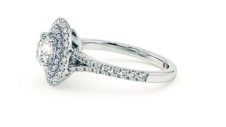 Taylor & Hart Genesis Round Engagement Ring 360 degree image 24