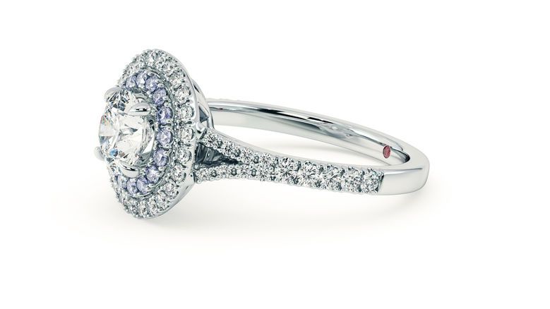 Taylor & Hart Genesis Round Engagement Ring 360 degree image 25